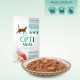 Optimeal Cat Adult Консервы для взрослых стерилизованных кошек с индейкой и куриным филе в соусе