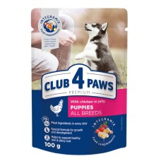 Club 4 Paws Premium Консервы для щенков с курицей в желе
