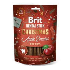 Brit Dental Stick Christmas Apple Strudel Рождественские лакомства для собак для зубов с яблочным штруделем