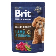 Brit Premium Dog Fillets in Gravy Lamb and Green Peas Консервы для собак малых пород филе в соусе с ягненком и горошком